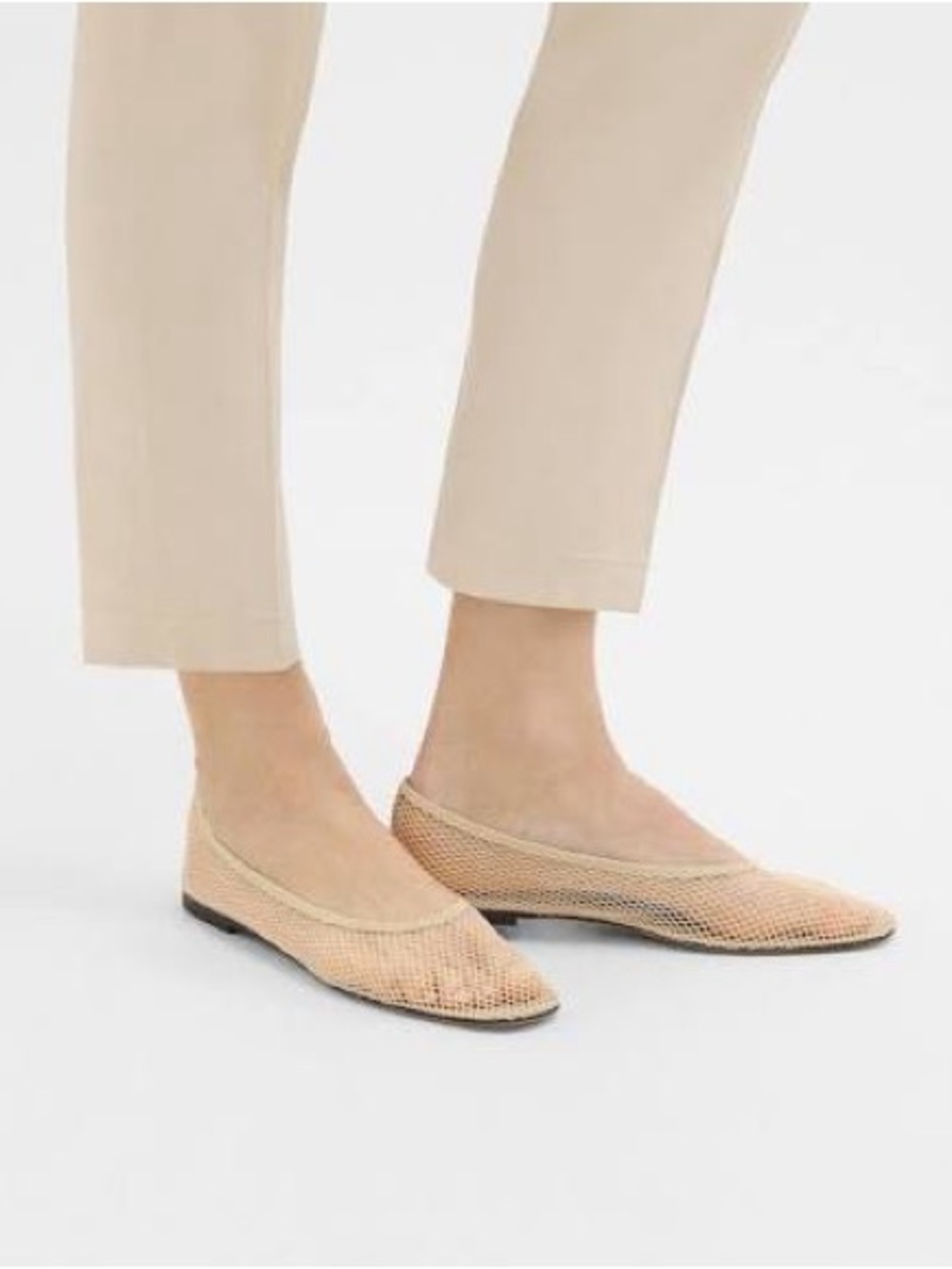 *BRAND NEW* Theory Mesh Ballet Flats in Light Nude
